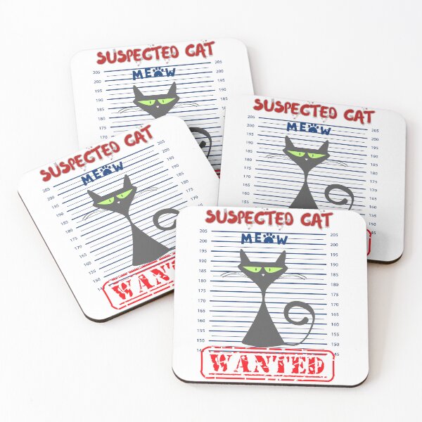 Aperçu de l'œuvre Chat suspect recherché créée et vendue par emanabusara.
