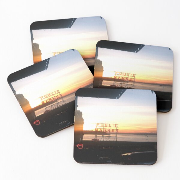 Item preview, Pike Place Market at Sunset designed and sold by TheMinimalistMethod.