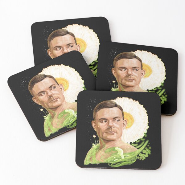 Item preview, Alan Turing Daisy with Patterns, Painting designed and sold by AK-Hevonen.