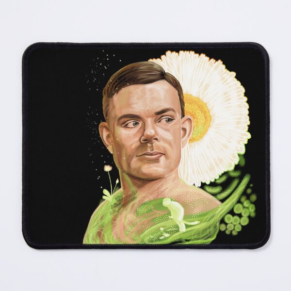 Item preview, Alan Turing Daisy with Patterns, Painting designed and sold by AK-Hevonen.