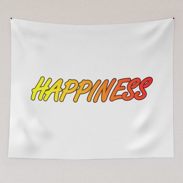 Item preview, Happiness colorful text designed and sold by natalik2024.