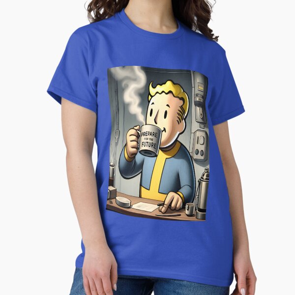 Vista previa del artículo con la obra «Café con Vault Boy», diseñado y vendido por LMLStewArt.