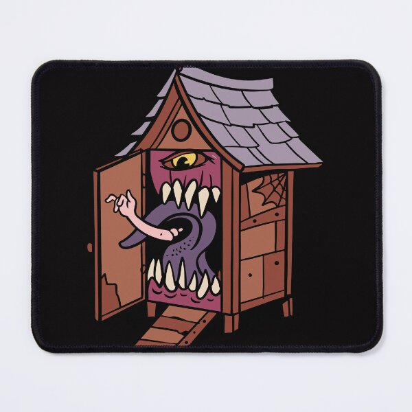 Item preview, Monstrous Haunted Shack Illustration – Spooky and Creepy designed and sold by DrawHandArt.