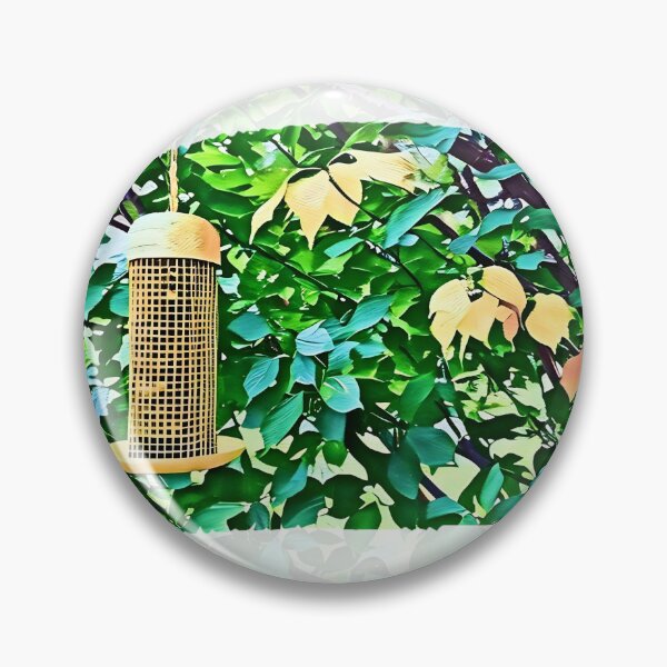 Item preview, Yellow Bird Feeder On The Tree designed and sold by PandLcreations.