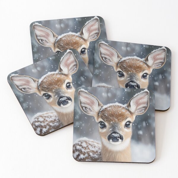 Item preview, Deer standing in the snow designed and sold by valerko26.
