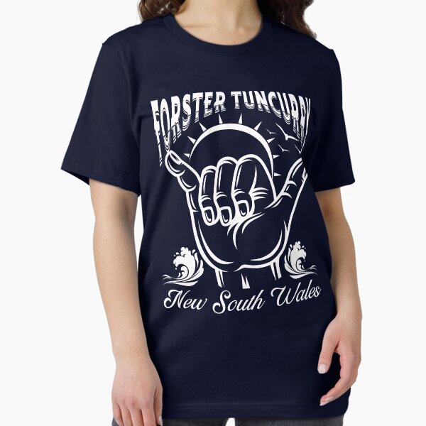 Item preview, Forster-Tuncurry New South Wales Australia Shaka Surf- White designed and sold by SurfingLocales.
