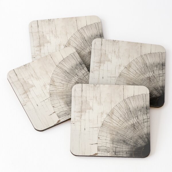Item preview, Neutral Japandi and wabi sabi inspired wood rings texture designed and sold by filigreedigital.