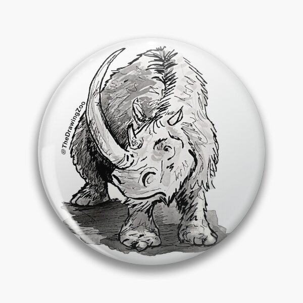 Item preview, Woolly Rhinoceros designed and sold by TheDrawingZoo.