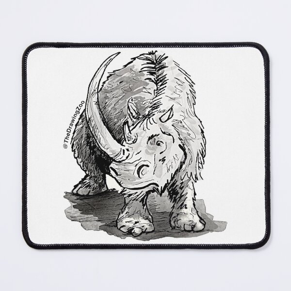 Item preview, Woolly Rhinoceros designed and sold by TheDrawingZoo.
