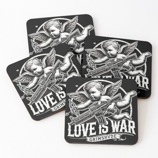 Item preview, GRIMSHVDE Love is War Cherub with Rifle Design designed and sold by GRIMSHVDE.