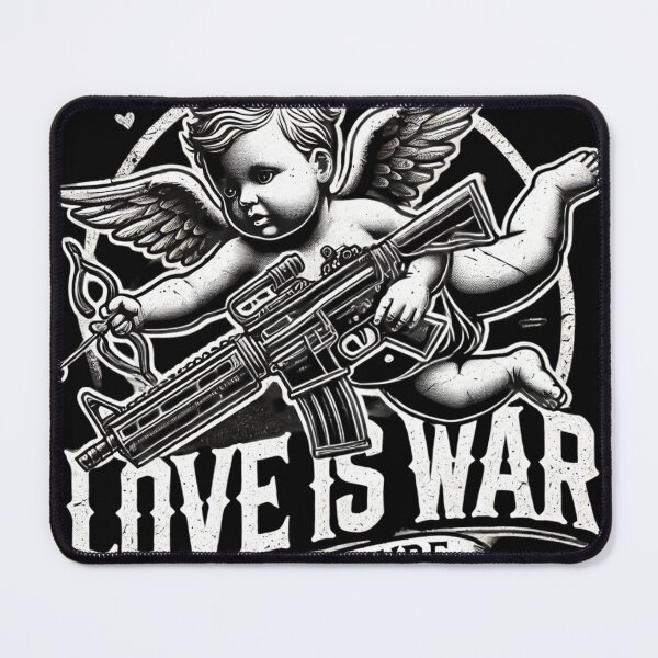 Item preview, GRIMSHVDE Love is War Cherub with Rifle Design designed and sold by GRIMSHVDE.