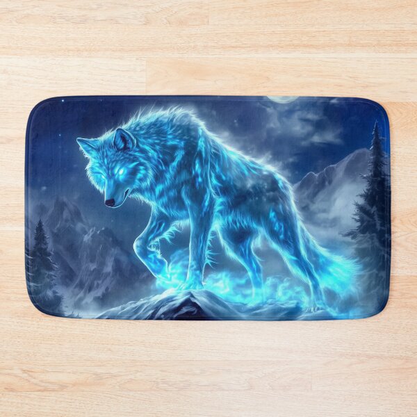 Item preview, Mystical blue wolf designed and sold by valerko26.