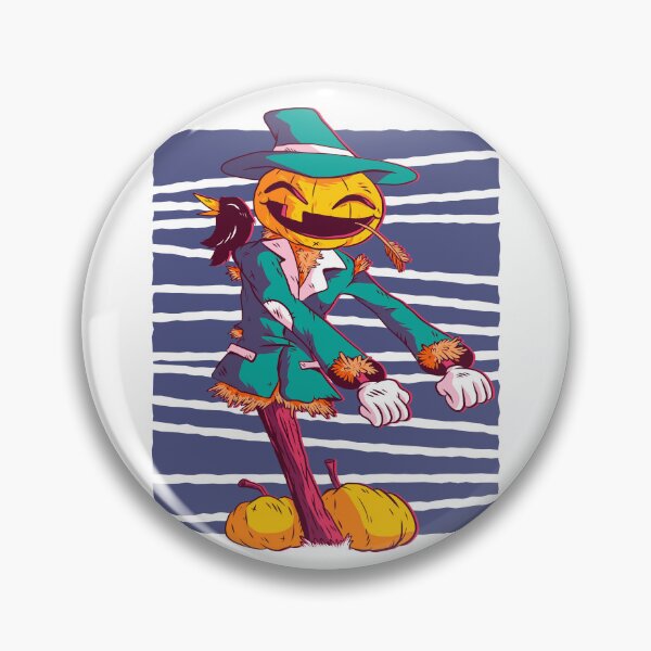 Item preview, Cheerful Scarecrow funny Pumpkin Head Delight designed and sold by DrawHandArt.