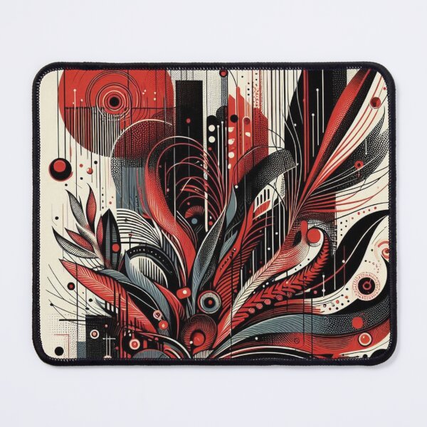 Item preview, red and black abstract print designed and sold by sevenmountains.