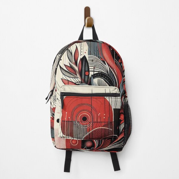 Item preview, red and black abstract print designed and sold by sevenmountains.