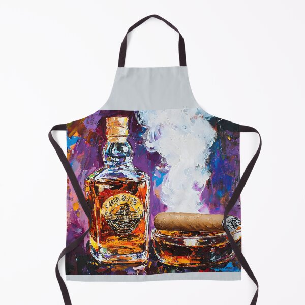 Item preview, Experience the Atmosphere of Whiskey and a Lit Cigar in a Colorful Setting Generative AI designed and sold by OlfactoART Studio.