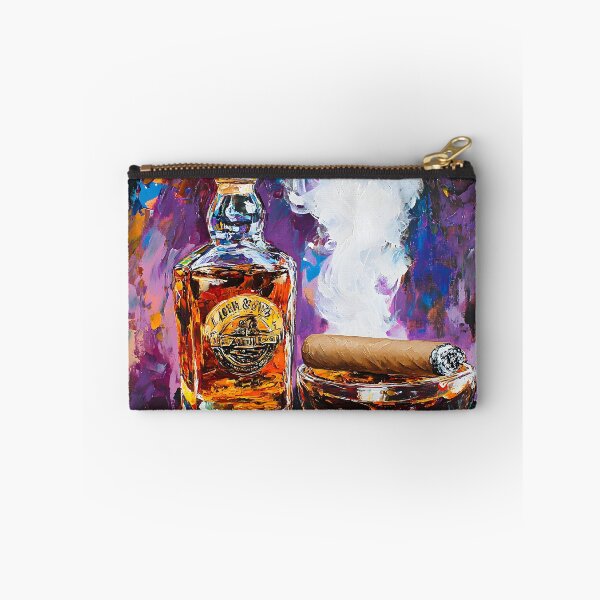 Item preview, Experience the Atmosphere of Whiskey and a Lit Cigar in a Colorful Setting Generative AI designed and sold by OlfactoART Studio.
