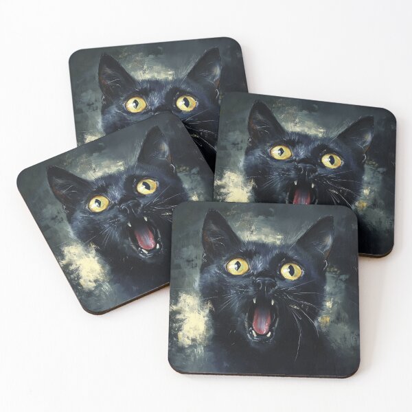 Item preview, Black cat in a shock designed and sold by valerko26.