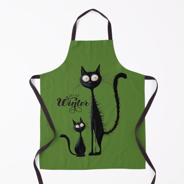 Item preview, Hello Winter – Whimsical Black Cats designed and sold by M22--.