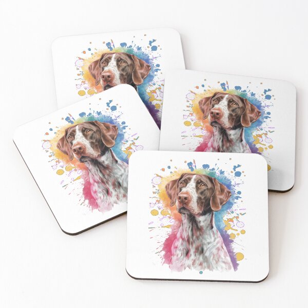 Item preview, Dog Art German Short-Haired Pointer Watercolor designed and sold by mpwme.