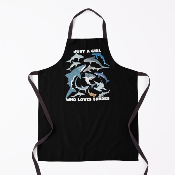 Item preview, Just a girl who loves sharks Tiger shark Blue shark Mako shark designed and sold by NicGrayGraphic.