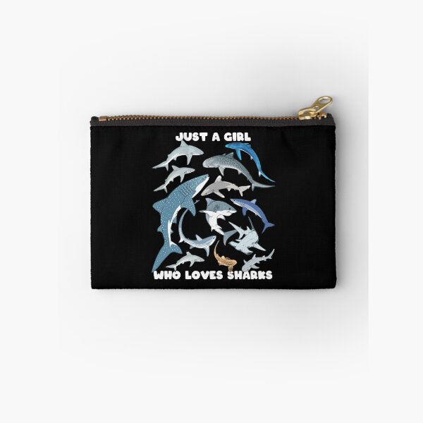 Item preview, Just a girl who loves sharks Tiger shark Blue shark Mako shark designed and sold by NicGrayGraphic.
