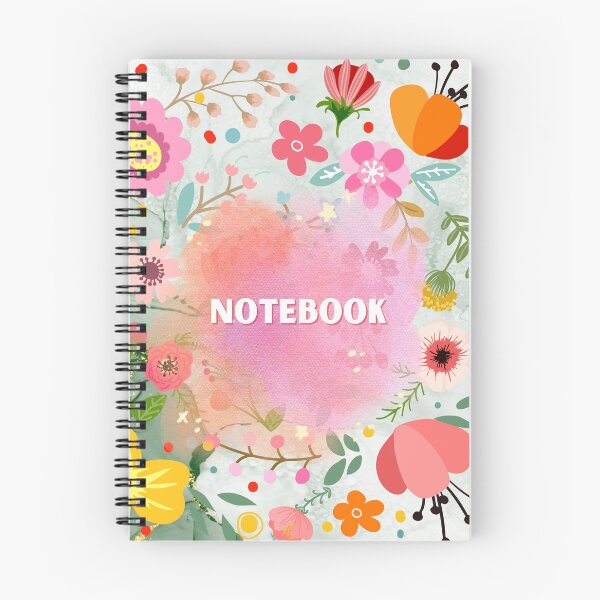 Item preview, Bright, artistic, floral-themed, Notebook designed and sold by Creativique7.