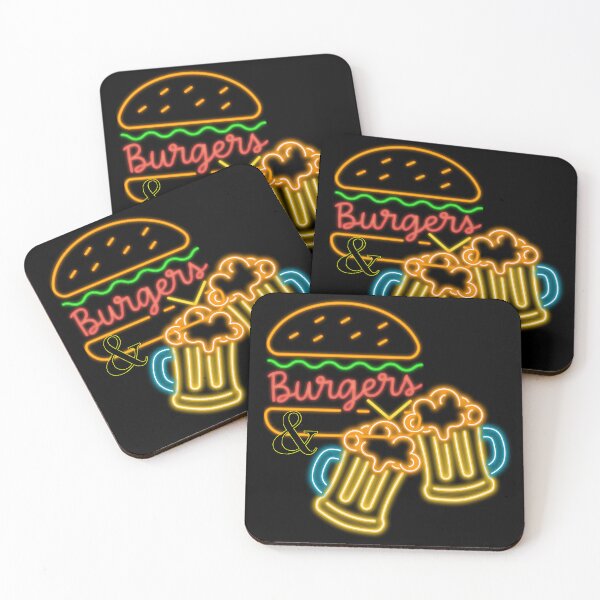 Item preview, Burgers and Beer Neon Sign designed and sold by SunandShade.