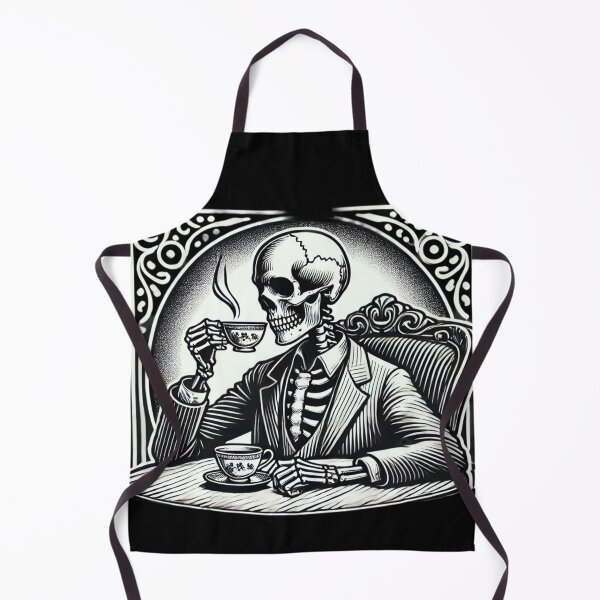 Item preview, GRIMSHVDE Skeleton Tea Time Gothic Design designed and sold by GRIMSHVDE.