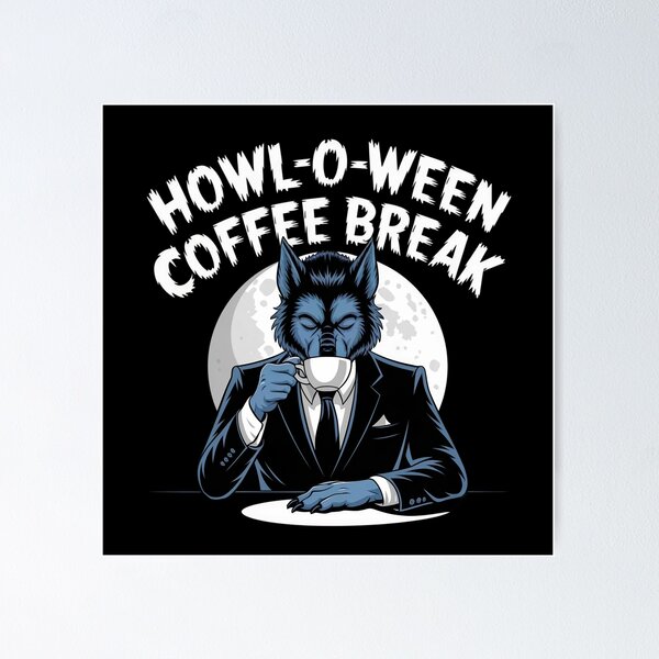 Item preview, Howl-o-ween Coffee Break designed and sold by Situstshirts.