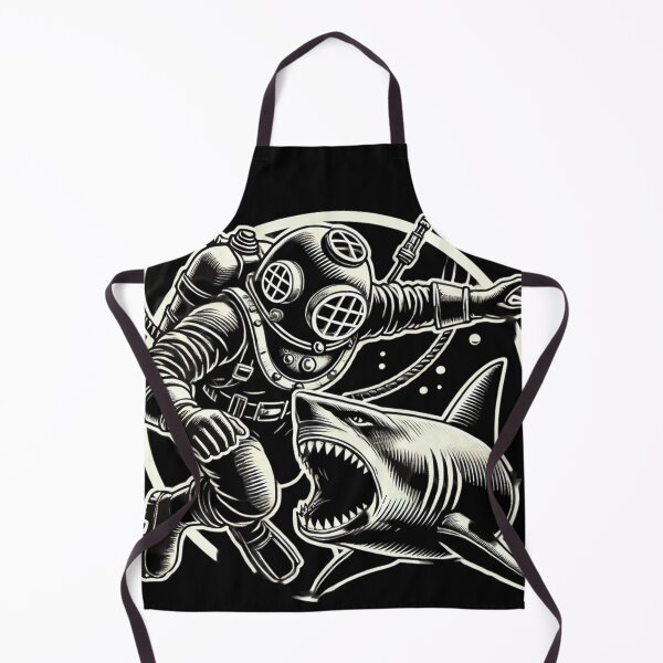 Item preview, GRIMSHVDE Deep Sea Diver vs. Shark Gothic Design designed and sold by GRIMSHVDE.