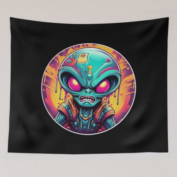 Item preview, Grafitti Angry Alien designed and sold by Boxing Kangaroo Retail Company.