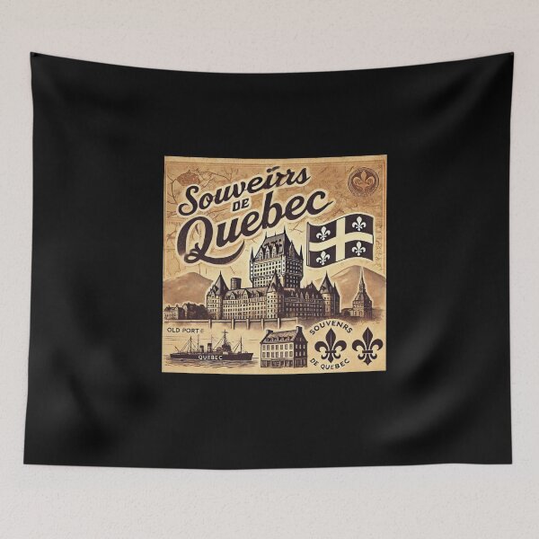 Item preview, Vintage Quebec Souvenir Design with Historic Chateau designed and sold by love3617.