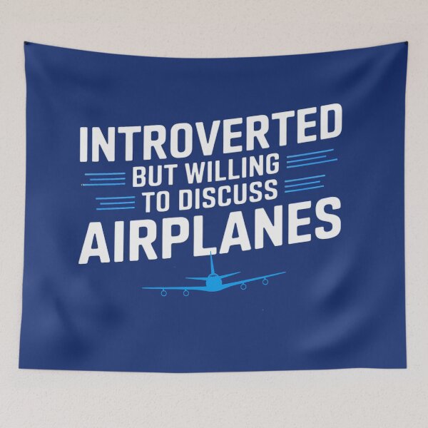 Item preview, Introverted But Willing To Discuss Airplanes Introvert Travel  designed and sold by Atmosferica.