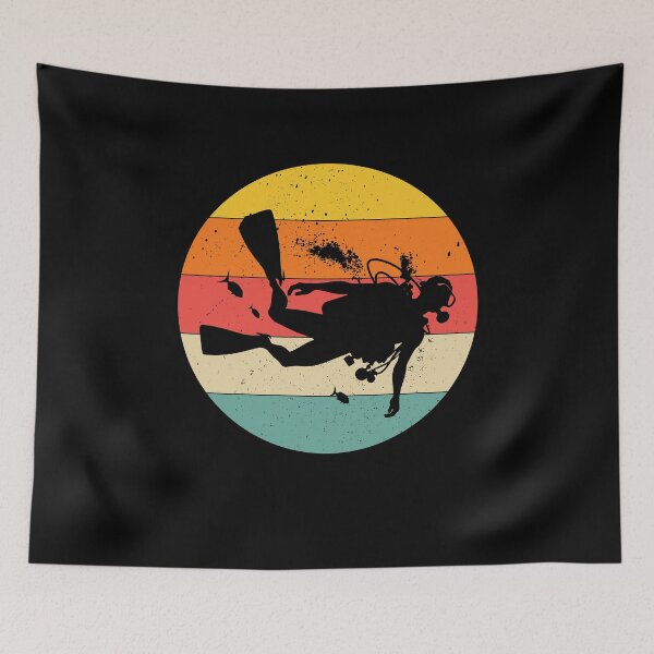 Item preview, Retro Vintage Scuba Diver - Scuba Diving Ocean designed and sold by Phoebeys.