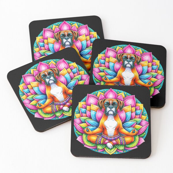 Item preview, Meditating Boxer dog designed and sold by Osher-BioArt.