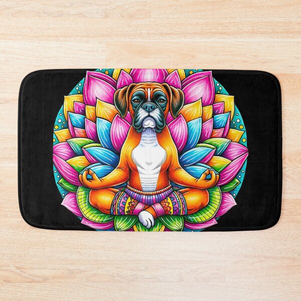 Item preview, Meditating Boxer dog designed and sold by Osher-BioArt.
