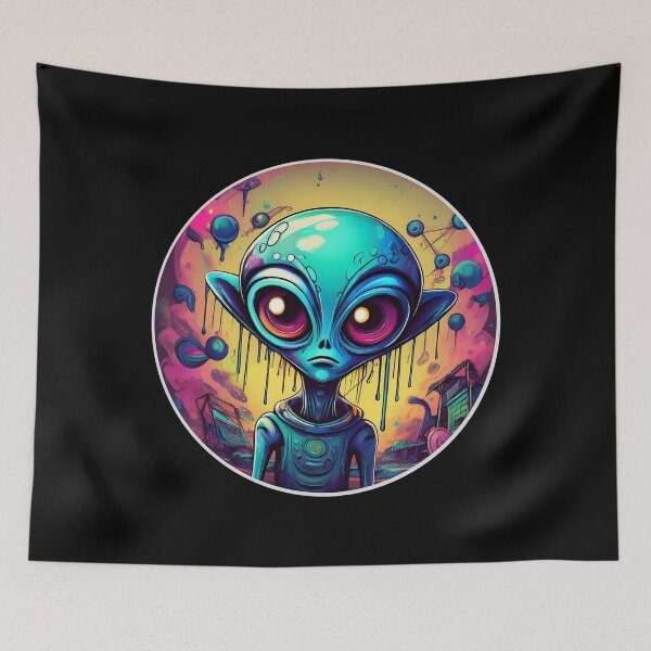 Item preview, Grafitti Sad Alien designed and sold by Boxing Kangaroo Retail Company.