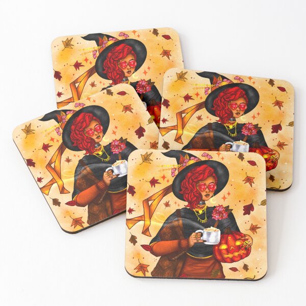 Item preview, The Red-Haired Autumn Witch designed and sold by RLWhiteartwork.