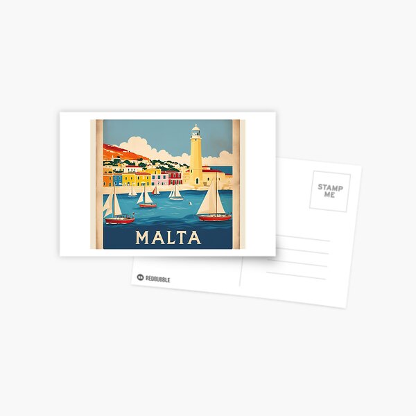 Item preview, Malta Travel Poster designed and sold by CaliforniaDi.