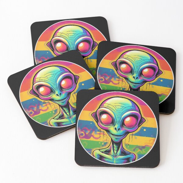 Item preview, Grafitti Queer Pride Rainbow Alien designed and sold by Boxing Kangaroo Retail Company.