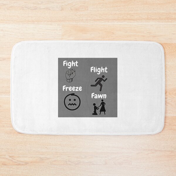 Item preview, People Pleaser Trauma Responses Meme - Fight, Flight, Fawn, Freeze designed and sold by Earth Nature Creations.