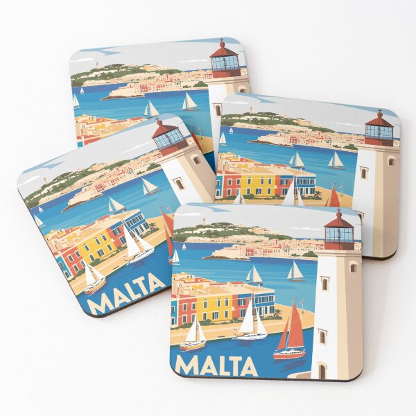 Item preview, Malta Travel Poster designed and sold by CaliforniaDi.