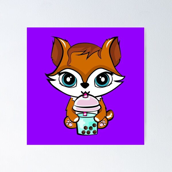 Item preview, Foxy Boba Bliss designed and sold by Azure-Snow.