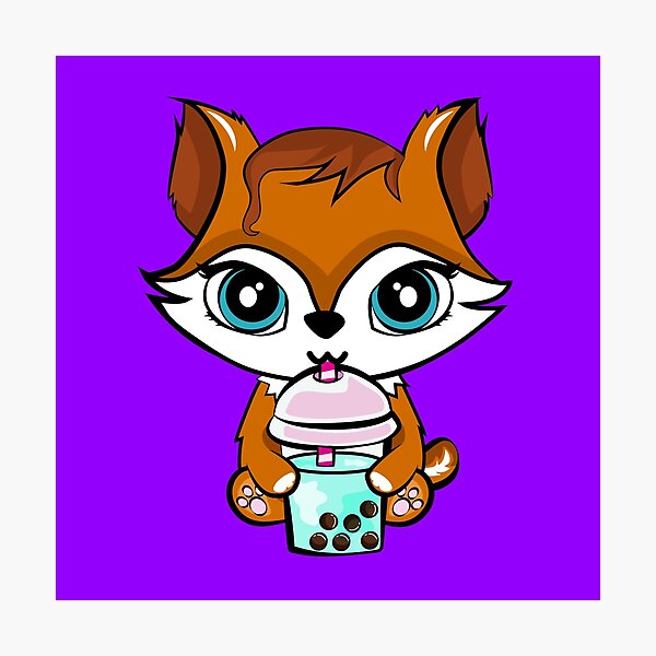 Item preview, Foxy Boba Bliss designed and sold by Azure-Snow.