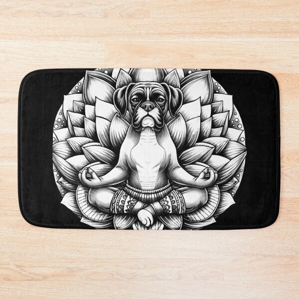 Item preview, Meditating Boxer dog designed and sold by Osher-BioArt.