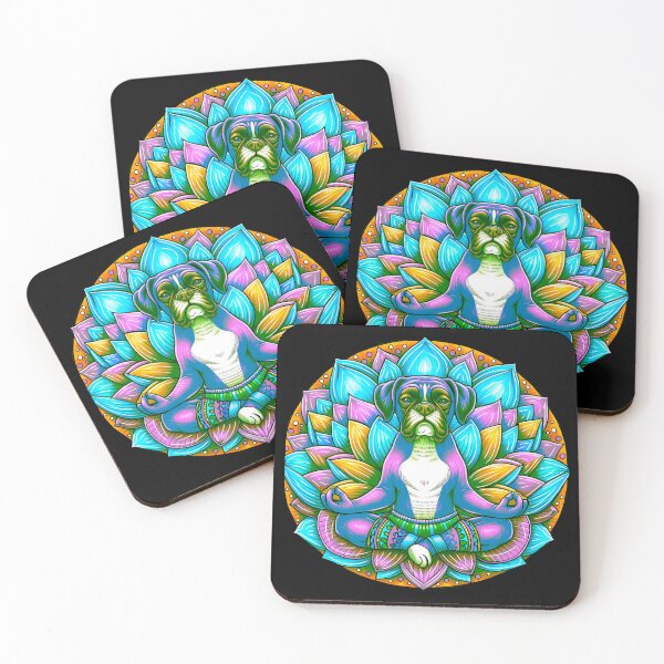 Item preview, Meditating Boxer dog designed and sold by Osher-BioArt.