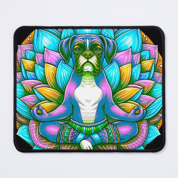 Item preview, Meditating Boxer dog designed and sold by Osher-BioArt.