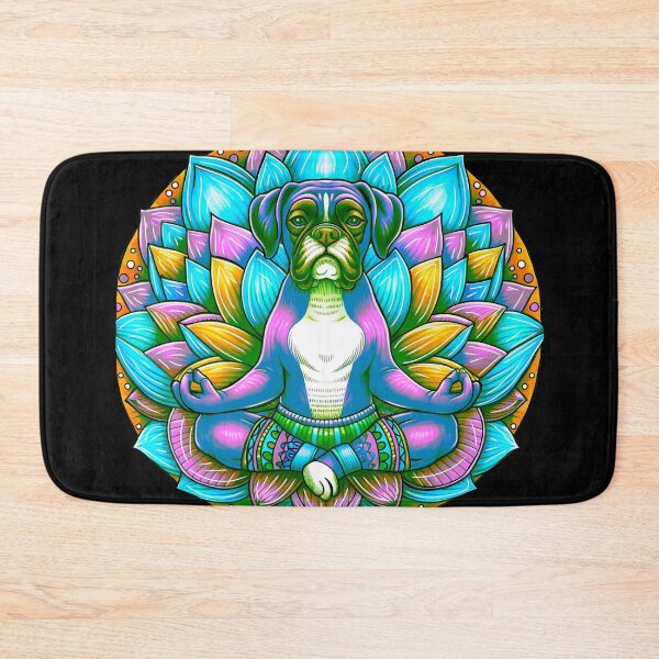 Item preview, Meditating Boxer dog designed and sold by Osher-BioArt.