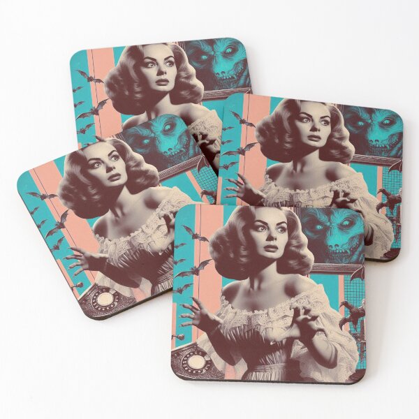 Item preview, Vintage Horror Woman Collage designed and sold by PulpVintage.